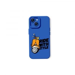 Retro Scooter Adventure Silicone Case for Apple iPhone Series
