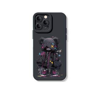 Shadow Bear Silicone Case for Apple iPhone Series