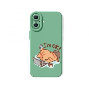 Sleepy Cat Workday Blues Silicone Case for Apple iPhone Series