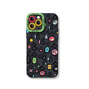 Colorful Faces Silicone Case for Apple iPhone Series