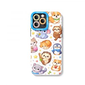 Adorable Animals Charm Silicone Case for Apple iPhone Series