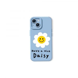 Sunny Smiley Daisy Silicone Case for Apple iPhone Series