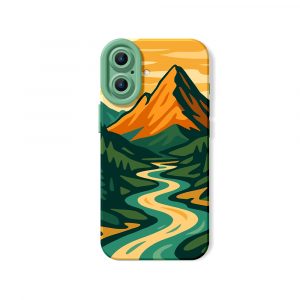 Golden Mountain Vista Silicone Case for Apple iPhone Series
