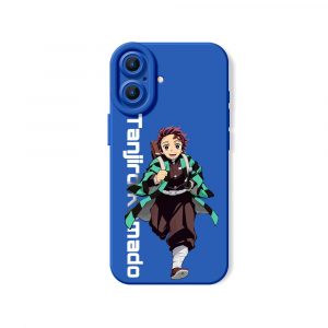 Energetic Anime Warrior Design Silicone Case for Apple iPhone Series