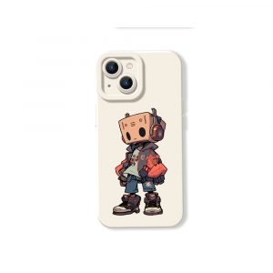 Retro Robot Streetwear Silicone Case for Apple iPhone Series