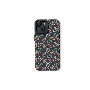 Colorful Heartbeat Delight Silicone Case for Apple iPhone Series