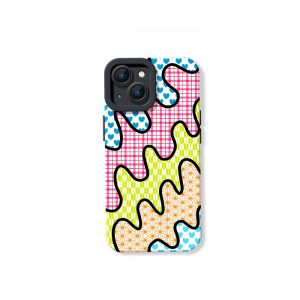 Patchwork Silicone Case for Apple iPhone Series