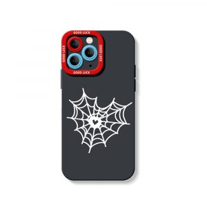 Webbed Heart Design Silicone Case for Apple iPhone Series