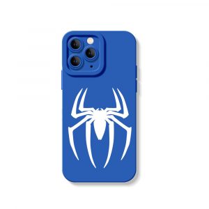 Spider Emblem Noir Silicone Case for Apple iPhone Series