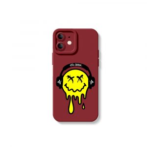 Dripping Smiley Beats Silicone Case for Apple iPhone Series