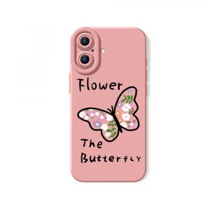 Floral Butterfly Garden Silicone Case for Apple iPhone Series