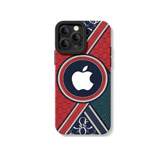 Bold Geometric Elegance Silicone Case for Apple iPhone Series