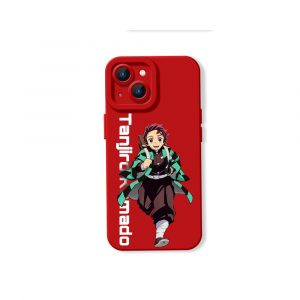 Energetic Anime Warrior Design Silicone Case for Apple iPhone Series