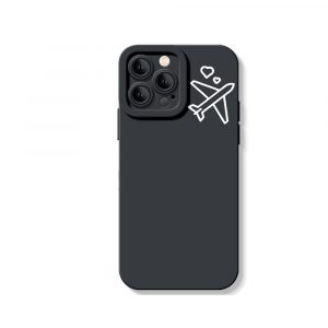 Adventure Awaits Airplane Love Silicone Case for Apple iPhone Series