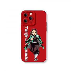 Energetic Anime Warrior Design Silicone Case for Apple iPhone Series