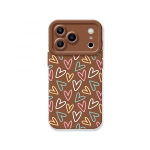 Colorful Heartbeat Delight Silicone Case for Apple iPhone Series