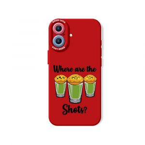 Party Vibes Shot Glass Red Silicone Case for Apple iPhone Series