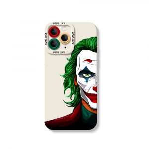 Colorful Clown Mask Art Silicone Case for Apple iPhone Series