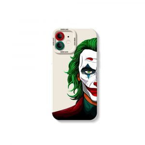 Colorful Clown Mask Art Silicone Case for Apple iPhone Series