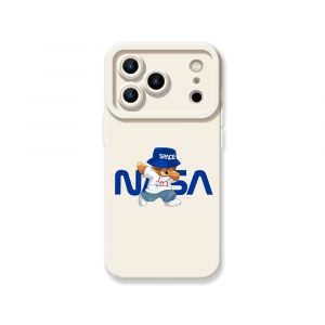 Astronaut Bear Adventure Silicone Case for Apple iPhone Series