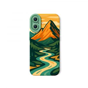 Golden Mountain Vista Silicone Case for Apple iPhone Series