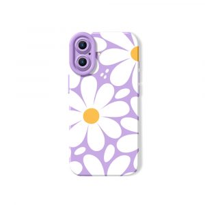 Retro Blossom Burst Silicone Case for Apple iPhone Series - iPhone 17, Lavender