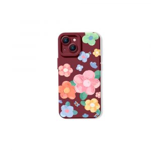 Vintage Floral Bliss Silicone Case for Apple iPhone Series