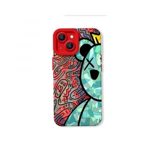 Colorful King Bear Silicone Case for Apple iPhone Series