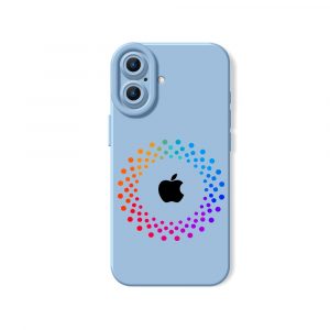 Vibrant Spectrum Circle Silicone Case for Apple iPhone Series