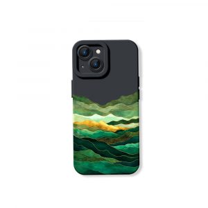 Emerald Waves Artistry Silicone Case for Apple iPhone Series