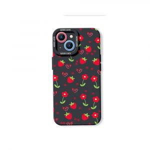 Strawberry Hearts Silicone Case for Apple iPhone Series