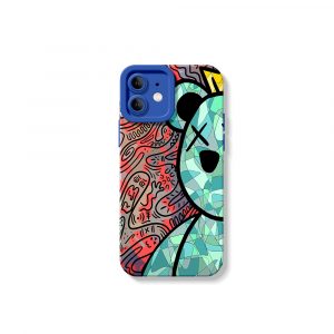 Colorful King Bear Silicone Case for Apple iPhone Series