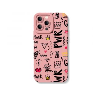 Girl Power Doodle Delight Silicone Case for Apple iPhone Series