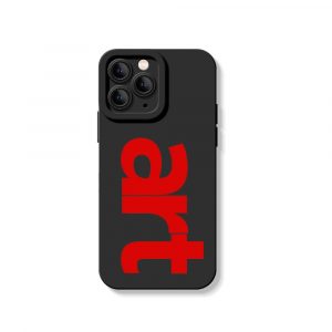 Bold Art Typography Silicone Case for Apple iPhone Series