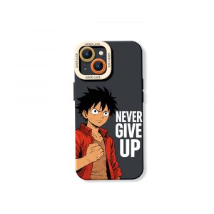 Never Give Up Anime Warrior Silicone Case for Apple iPhone Series