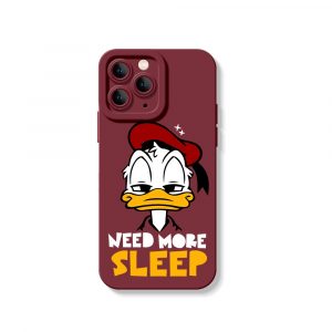 Sleepy Duck Cartoon Vibe Silicone Case for Apple iPhone Series