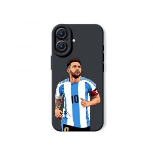 Soccer Hero Stripes Silicone Case for Apple iPhone Series - iPhone 16, Black