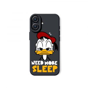 Sleepy Duck Cartoon Vibe Silicone Case for Apple iPhone Series