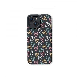 Colorful Heartbeat Delight Silicone Case for Apple iPhone Series