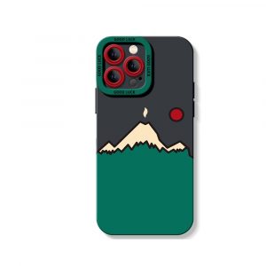 Mountain Sunrise Charm Silicone Case for Apple iPhone Series