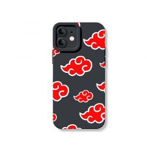 Red Cloud Pattern Silicone Case for Apple iPhone Series