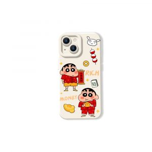 Playful Prosperity Cartoon Silicone Case for Apple iPhone Series