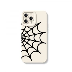 Webbed Elegance Silicone Case for Apple iPhone Series