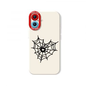 Webbed Heart Design Silicone Case for Apple iPhone Series