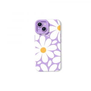 Retro Blossom Burst Silicone Case for Apple iPhone Series