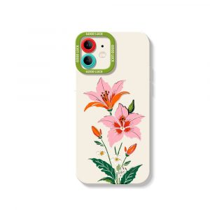 Floral Elegance Silicone Case for Apple iPhone Series