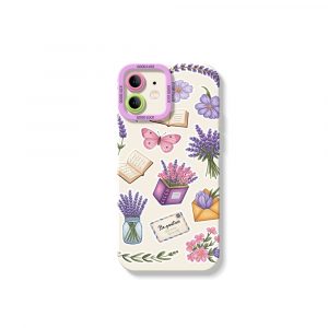 Floral Butterfly Elegance Silicone Case for Apple iPhone Series