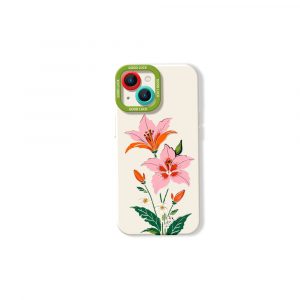 Floral Elegance Silicone Case for Apple iPhone Series