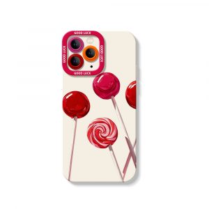 Lollipop Delight Vibrant Silicone Case for Apple iPhone Series