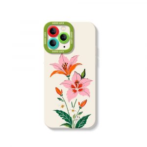 Floral Elegance Silicone Case for Apple iPhone Series